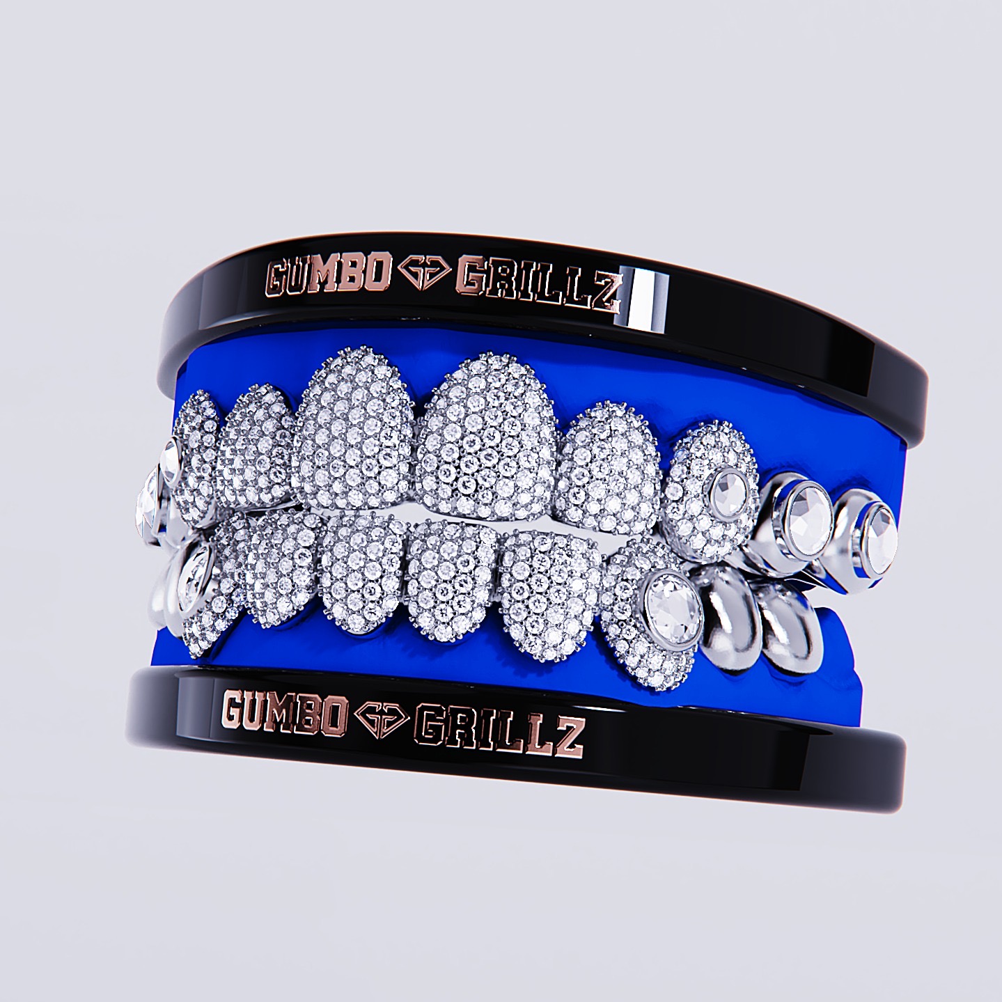 Fully iced VS top & bottom, white gold