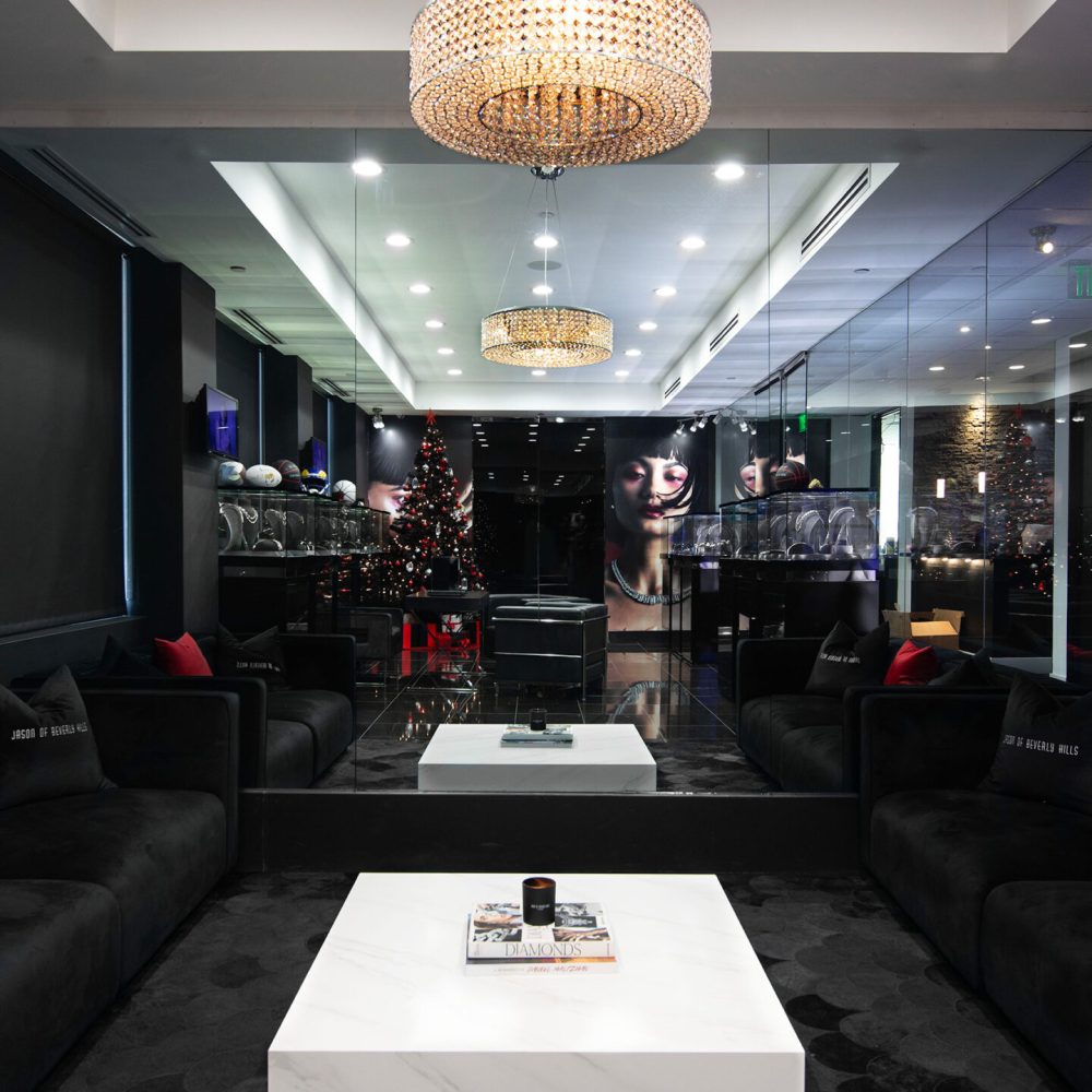 Interior of the Jason of Beverly Hills showroom