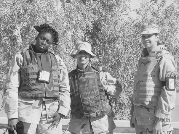 October 2005, in body armor with fellow service members
