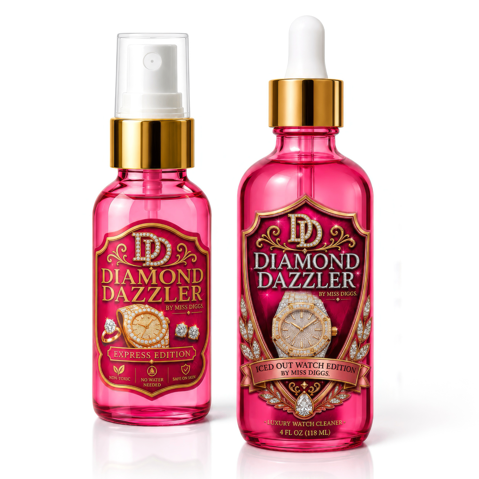 Diamond Dazzler Basic Combo Pack — Express spray and Deep Clean dropper