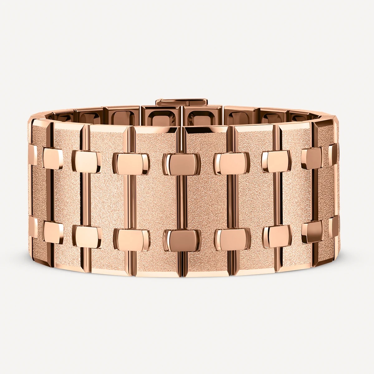 Royal Oak Frosted Gold bracelet in 18 karat pink gold.